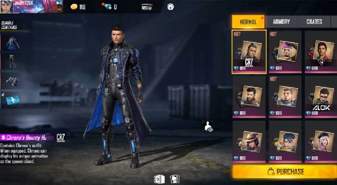 Chrono Character in Free Fire