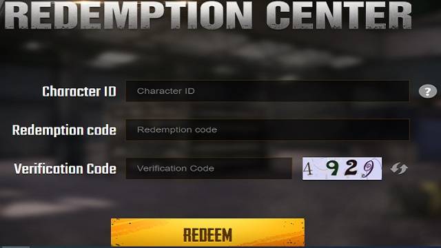 PUBG Mobile Redeemption Centre