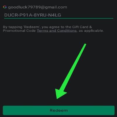 Google Play Redeem code free