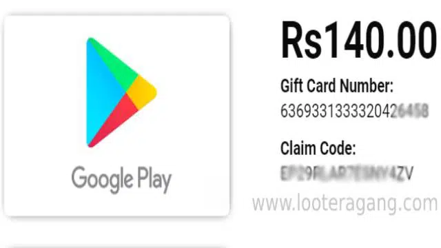 Google Play Redeem Code 2023 Today 15th December 2023 - Rs 10, 30, 80, 159,  200 Gift Card Promo Code