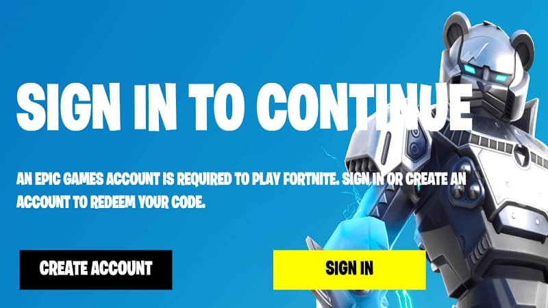 Fortnite Home Page