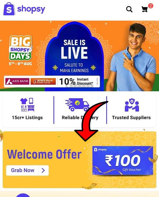 Flipkart Gift Card on Shopsy