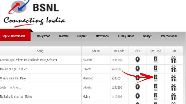 Set BSNL Dialer Tune Free