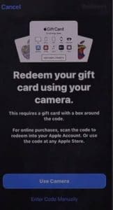 Apple Gift Card Code 