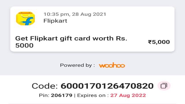 Flipkart Gift Voucher Code Generator - wide 7