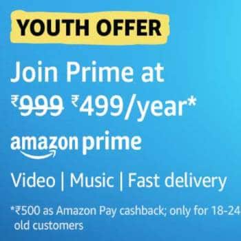 Amazon Prime Youth Offer