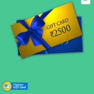 Rs.2500/- Flipkart Gift Card