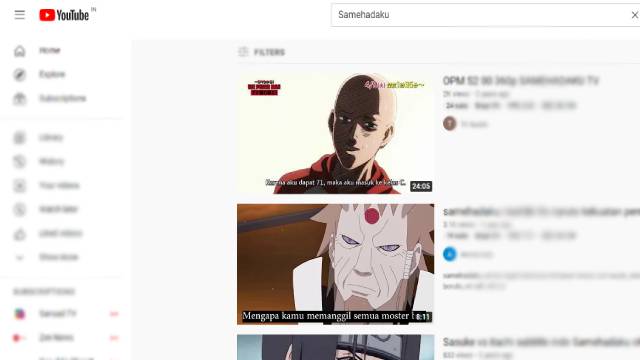 anime di youtube